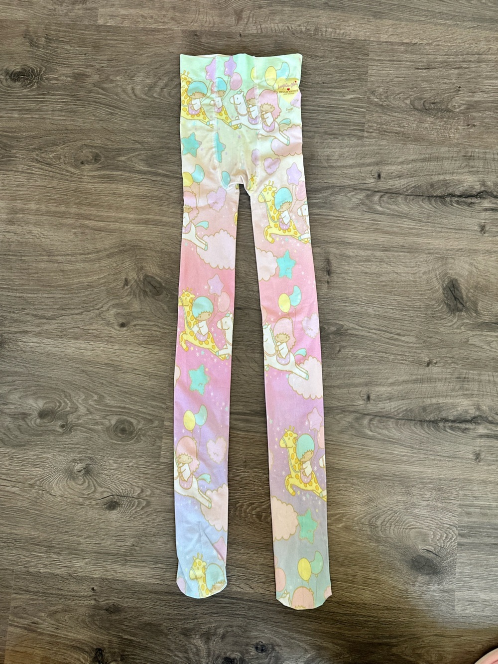 Irregular Choice Pastel Unicorn Print Tights in Pink, Mint, Yellow